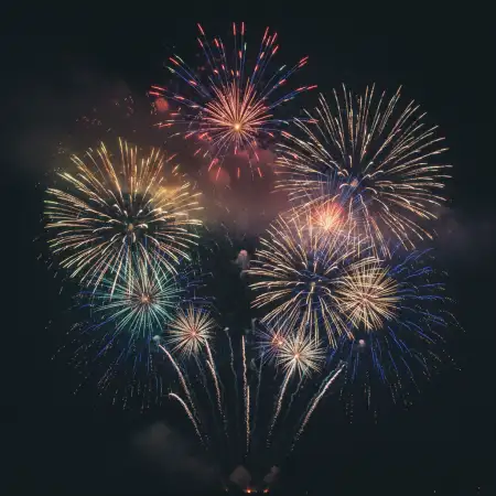 Free New Year Fireworks Background For Invitation Card Background Download