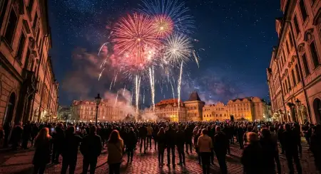 Free New Year Fireworks Background For Poster Design Background Download