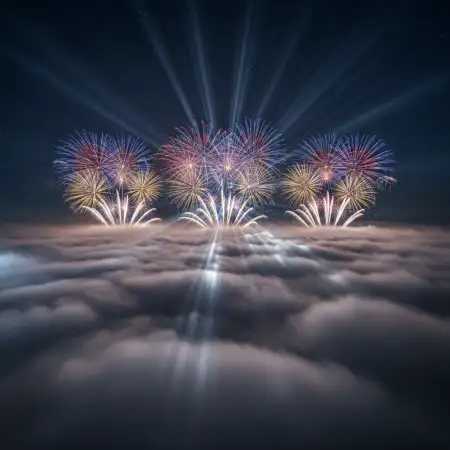 Free New Year Fireworks Background For Youtube Thumbnail Background Download