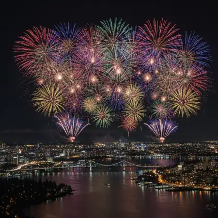 Free New Year Fireworks Background Hd Background Download