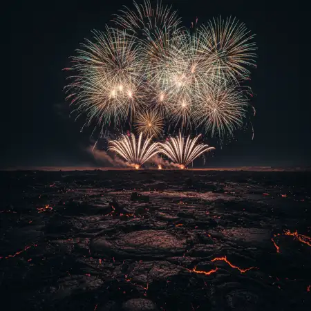 Free New Year Fireworks Background Hdr 8k Background Download
