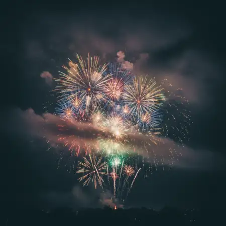 Free New Year Fireworks Background Professional Design Background Download