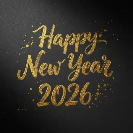 New Year Greeting Card Creative Artwork 2026 - Free New Year Greeting Card Download