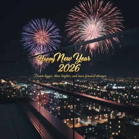 New Year Greeting Card With Beautiful Quote - Free New Year Greeting Card Download