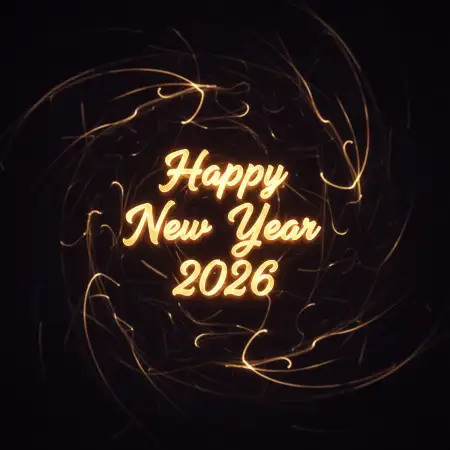 New Year Greeting Card With Wishes 2026 - Free New Year Greeting Card Download