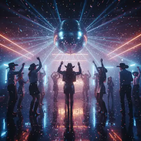 Free New Year Party Background Dance Floor Lights Background Download