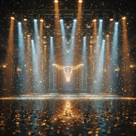 New Year Party Background For Web Story 9:16 - Free Web Background Download