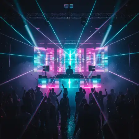 Free New Year Party Background Horizontal 16:9 Background Download