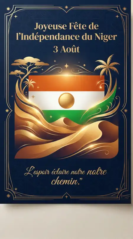 Niger Flag Overlay Independence Design - Free Niger Independence Day 2026 Download