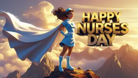 Nurses Day Slogan And Wishes For School Events - Free Related Happy Iinternational Nurses Day Image