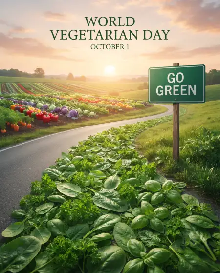 october 1 world vegetarian day 2026 wishes