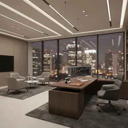 Free Office Interior Background Stylish Office Setup Background Download