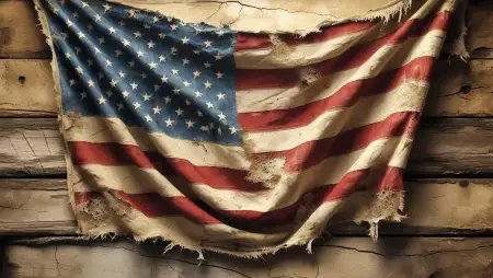 Old Torn American Flag Background - Free Background Download