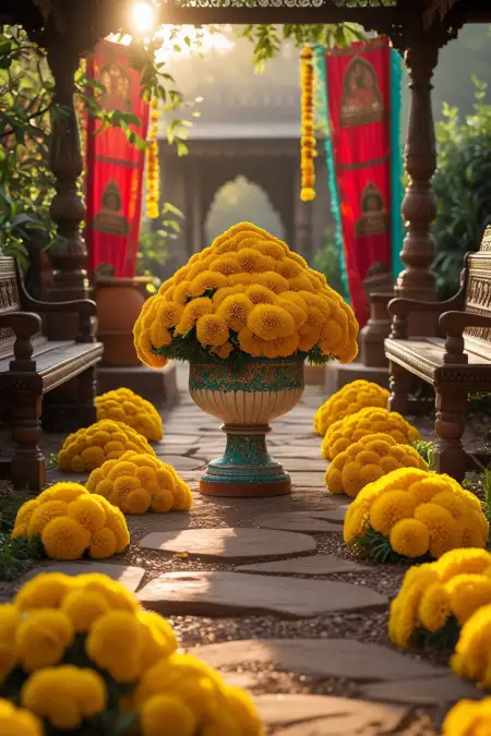 Orange Marigold Flower Mobile Wallpaper - Free Flower Download