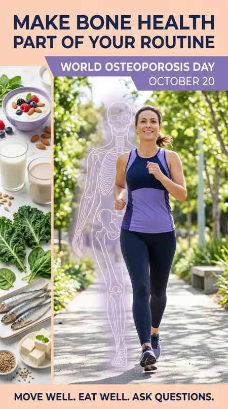 osteoporosis nutrition awareness infographic