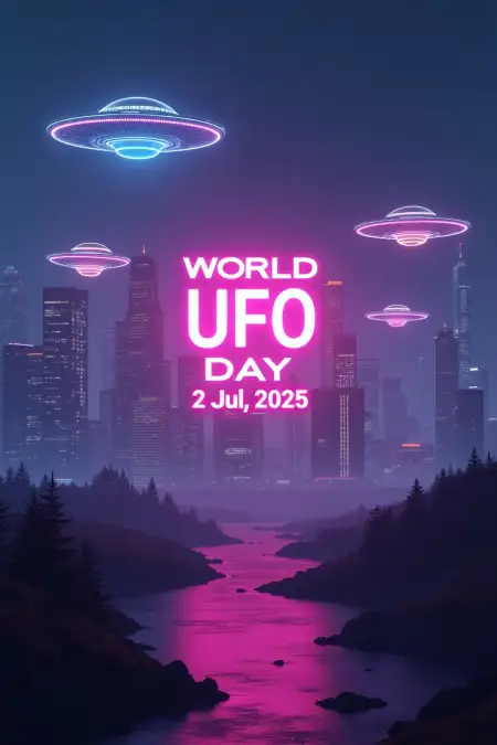 Outer Space World Ufo Day Image - Free World Ufo Day 2025 Download