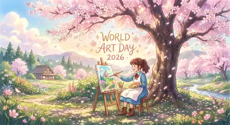 Painting Ideas For World Art Day - Free World Art Day 2026 Wishes Download