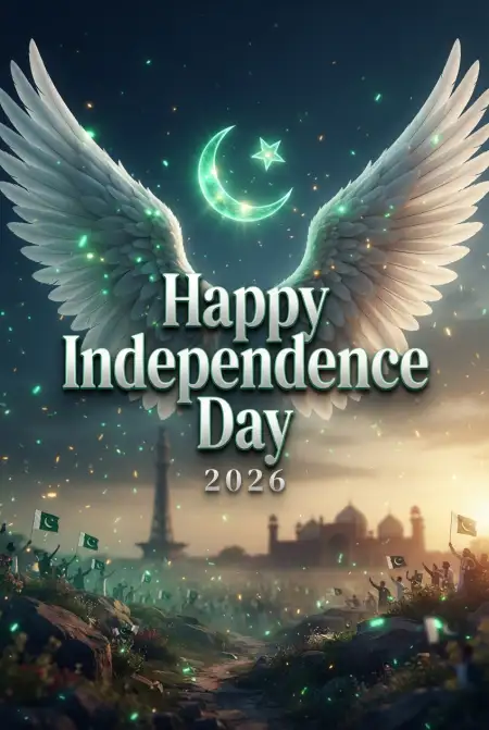 Pakistan 14 August Independence Day Banner 2026 - Free Pakistan Independence Day 2026 Download