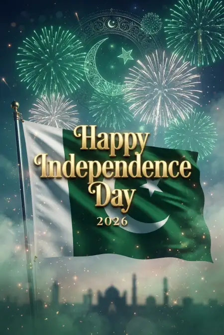 Pakistan Independence Day 2026 Flag Background - Free Pakistan Independence Day 2026 Download