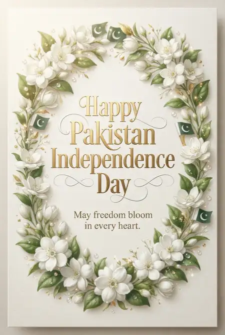 Pakistan Independence Day 2026 Greeting Card - Free Pakistan Independence Day 2026 Download