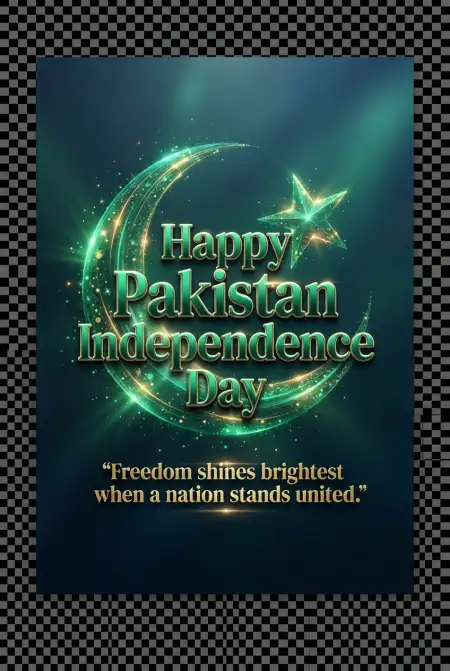 Pakistan Independence Day 2026 Inspirational Poster - Free Pakistan Independence Day 2026 Download