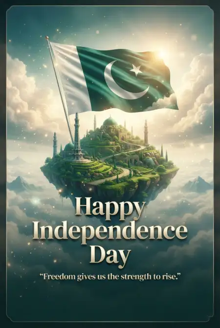 Pakistan Independence Day Creative Social Media Post - Free Pakistan Independence Day 2026 Download