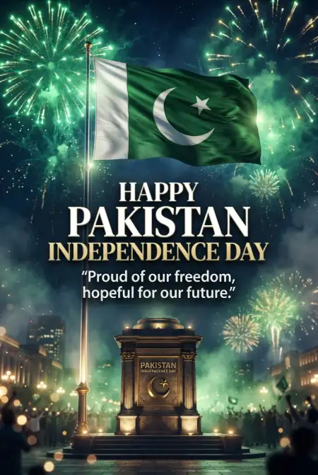 Pakistan Independence Day Portrait Social Media Post - Free Pakistan Independence Day 2026 Download