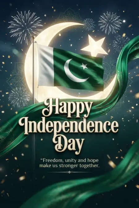 Pakistan Independence Day Social Media Poster - Free Pakistan Independence Day 2026 Download