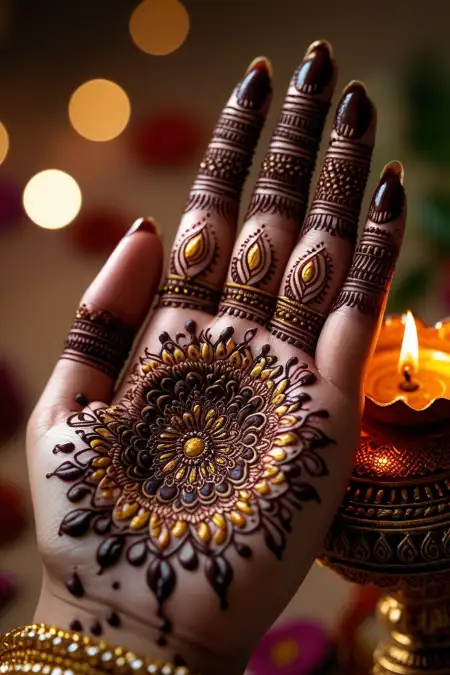 Pakistani Hand Mehndi Design For Brides - Free Related Mehndi Design Image