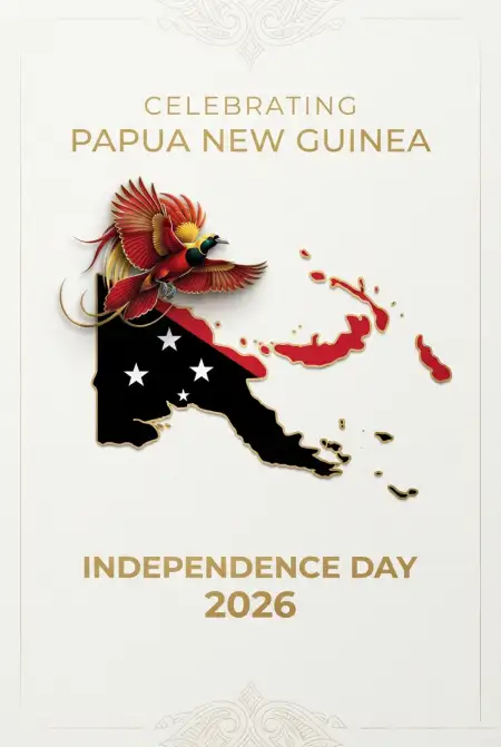 papua new guinea independence day card 2026 - Papua New Guinea Independence Day 2026