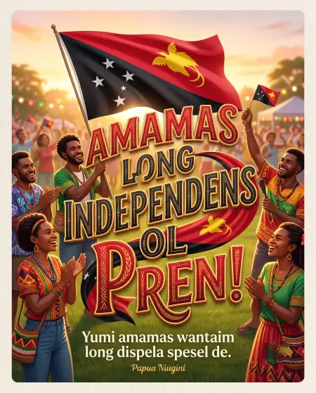 papua new guinea independence day celebration poster 2026 - Papua New Guinea Independence Day 2026