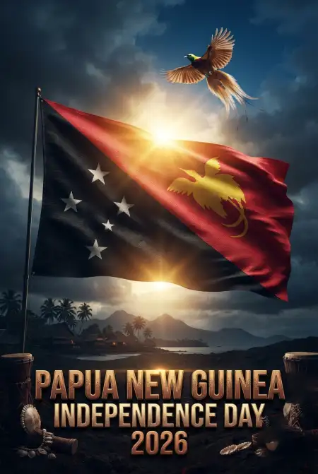 papua new guinea independence day flag poster 2026 - Papua New Guinea Independence Day 2026