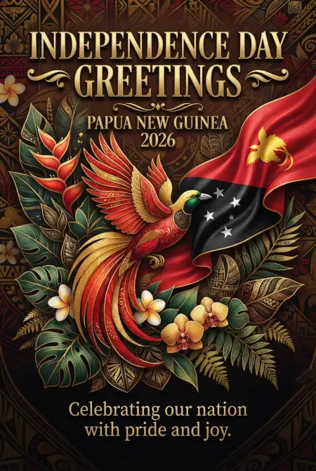 papua new guinea independence day greetings 2026 - Papua New Guinea Independence Day 2026