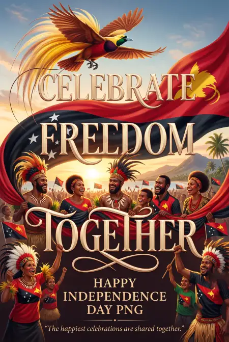 papua new guinea independence day wishes for friends 2026 - Papua New Guinea Independence Day 2026