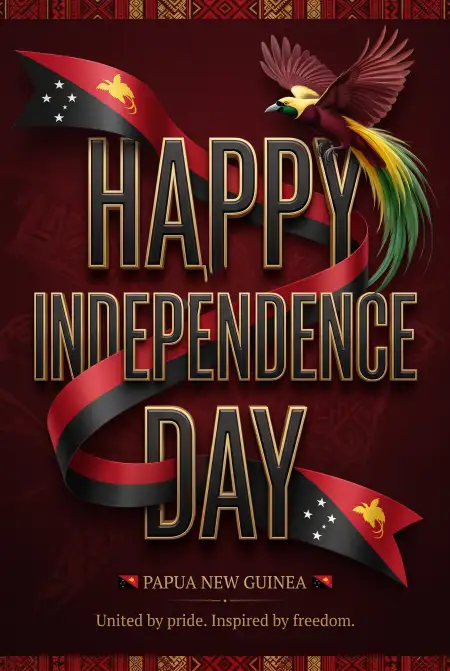 papua new guinea independence day wishes with images 2026 - Papua New Guinea Independence Day 2026