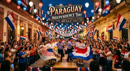 Paraguay Independence Day 2026 Aesthetic Images - Free Paraguay Independence Day 2026 Wishes Download