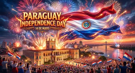 Paraguay Independence Day 2026 Ai Generated Images - Free Paraguay Independence Day 2026 Wishes Download