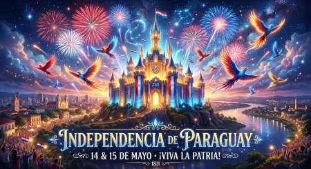 Paraguay Independence Day 2026 Beautiful Background - Free Paraguay Independence Day 2026 Wishes Download