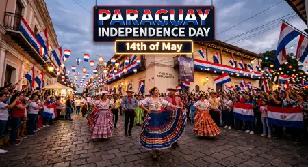 Paraguay Independence Day 2026 Celebration Photos - Free Paraguay Independence Day 2026 Wishes Download