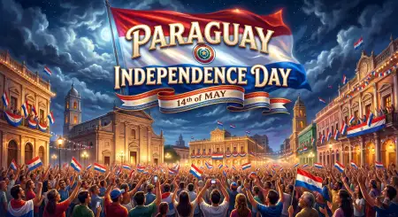 Paraguay Independence Day 2026 Creative Artwork - Free Paraguay Independence Day 2026 Wishes Download