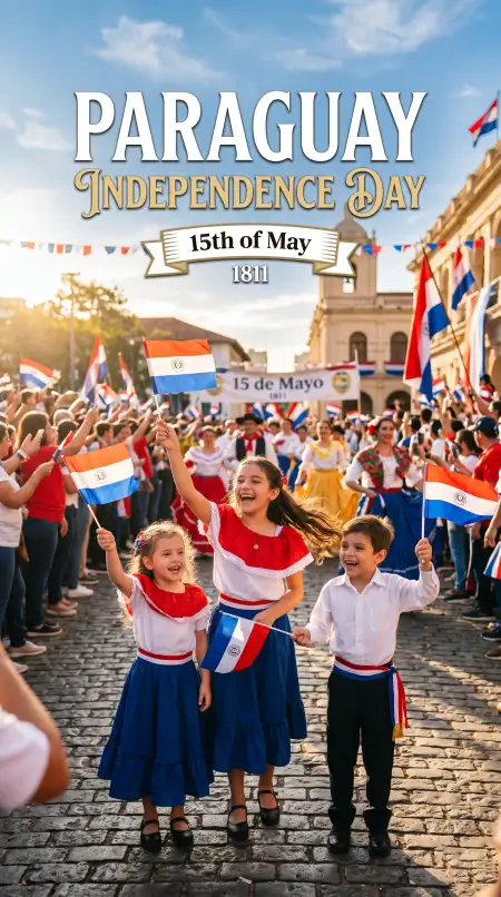 Paraguay Independence Day 2026 Cultural Poster - Free Paraguay Independence Day 2026 Wishes Download
