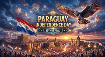 Paraguay Independence Day 2026 Festival Images - Free Paraguay Independence Day 2026 Wishes Download