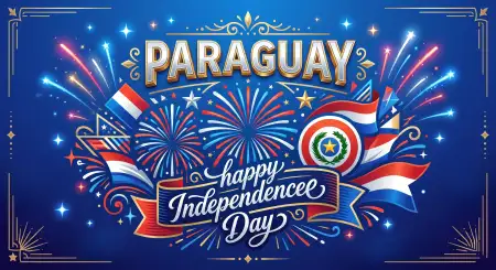 Paraguay Independence Day 2026 Festive Graphics - Free Paraguay Independence Day 2026 Wishes Download