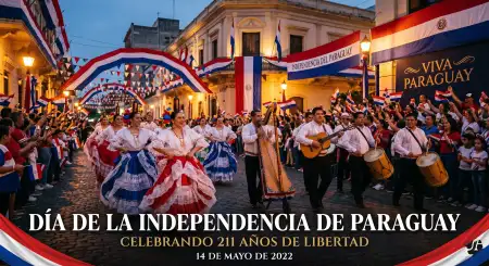 Paraguay Independence Day 2026 Freedom Celebration - Free Paraguay Independence Day 2026 Wishes Download
