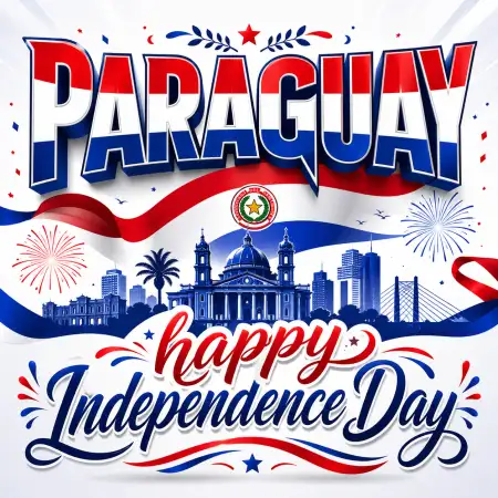 Paraguay Independence Day 2026 Instagram Captions - Free Paraguay Independence Day 2026 Wishes Download
