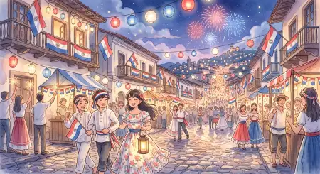 Paraguay Independence Day 2026 National Holiday Art - Free Paraguay Independence Day 2026 Wishes Download