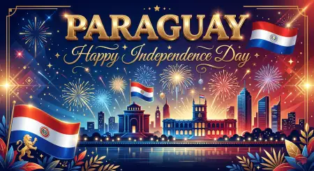 Paraguay Independence Day 2026 Official Holiday Wallpaper - Free Paraguay Independence Day 2026 Wishes Download