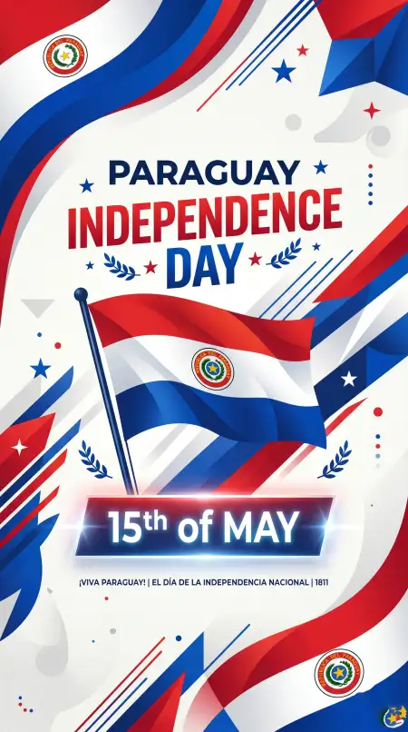 Paraguay Independence Day 2026 Patriotic Quotes - Free Paraguay Independence Day 2026 Wishes Download