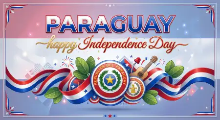 Paraguay Independence Day 2026 Png Images - Free Paraguay Independence Day 2026 Wishes Download