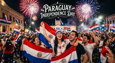 Paraguay Independence Day 2026 Stylish Instagram Post - Free Paraguay Independence Day 2026 Wishes Download